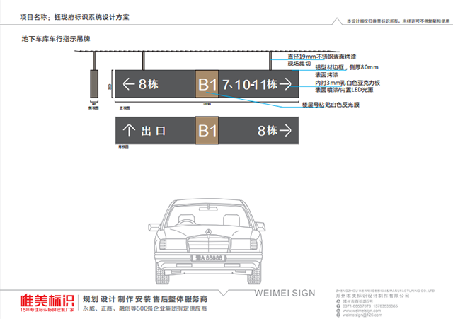 房地產(chǎn)地下車庫(kù)吊牌設(shè)計(jì)制作